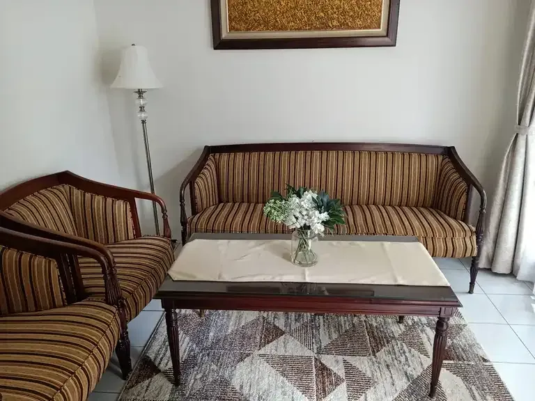 A cozy, lived-in living room