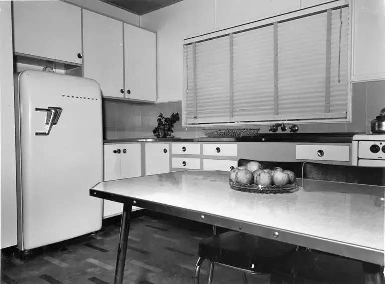 A spotless kitchen counter and sink